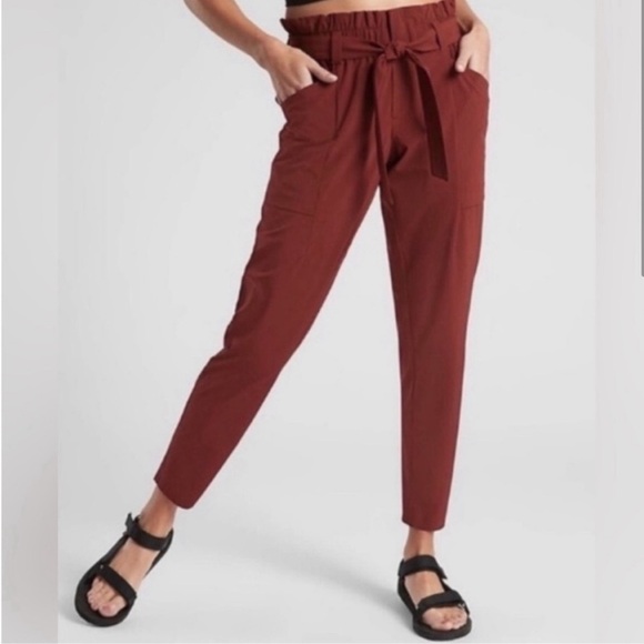 Athleta Pants - Athleta | Paper bag Skyline Pant II | Color: Rust | Size: 16
